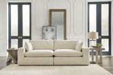 Fine Furniture & Decor - Ashley Furniture - Elyza Sectional - RAF 10-Piece Sectional / Linen - 10006S8