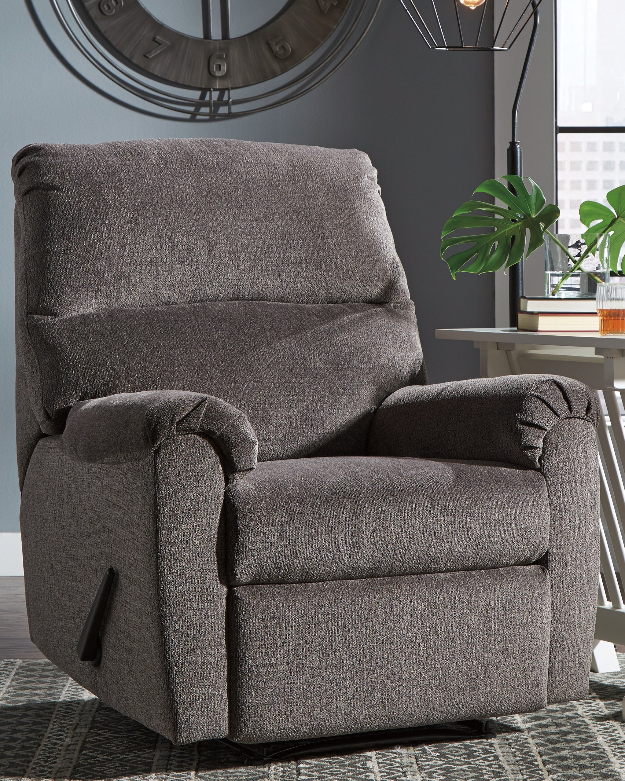 Fine Furniture & Decor - Ashley Furniture - Nerviano Living Room - Zero Wall Recliner / Gray - 1080329
