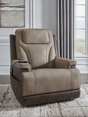 Fine Furniture & Decor - Ashley Furniture - 4Z-Peaceful Pause Living Room - Power Lift Recliner / Sand - PC1210312