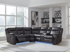 Fine Furniture & Decor - Ashley Furniture - Sultan Meadow Sectional - 2-Piece Reclining Sectional / Carbon - PC13001S1