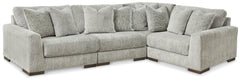Fine Furniture & Decor - Ashley Furniture - Regent Park Sectional - RAF 6-Piece Sectional / Pewter - 14404S7