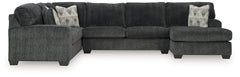 Fine Furniture & Decor - Ashley Furniture - Hollyview Sectional - LAF 3-Piece Sectional with Chaise / Shadow - 15205S1