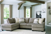 Fine Furniture & Decor - Ashley Furniture - Creswell Sectional - LAF 2-Piece Sectional with Chaise / Stone - 15305S1