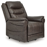 Fine Furniture & Decor - Ashley Furniture - Oatman Living Room - Power Lift Recliner / Carbon - 1800512