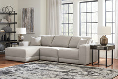Fine Furniture & Decor - Ashley Furniture - Next-Gen Gaucho Sectional - RAF 3-Piece Sectional Sofa with Chaise / Gray - 18304S1