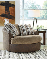 Fine Furniture & Decor - Ashley Furniture - Alesbury Living Room - Sofa / Chocolate - 1870438