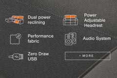 Fine Furniture & Decor - Ashley Furniture - ModMax II Sectional - 3-Piece Power Reclining Sectional / Salt and Pepper - 65906S1