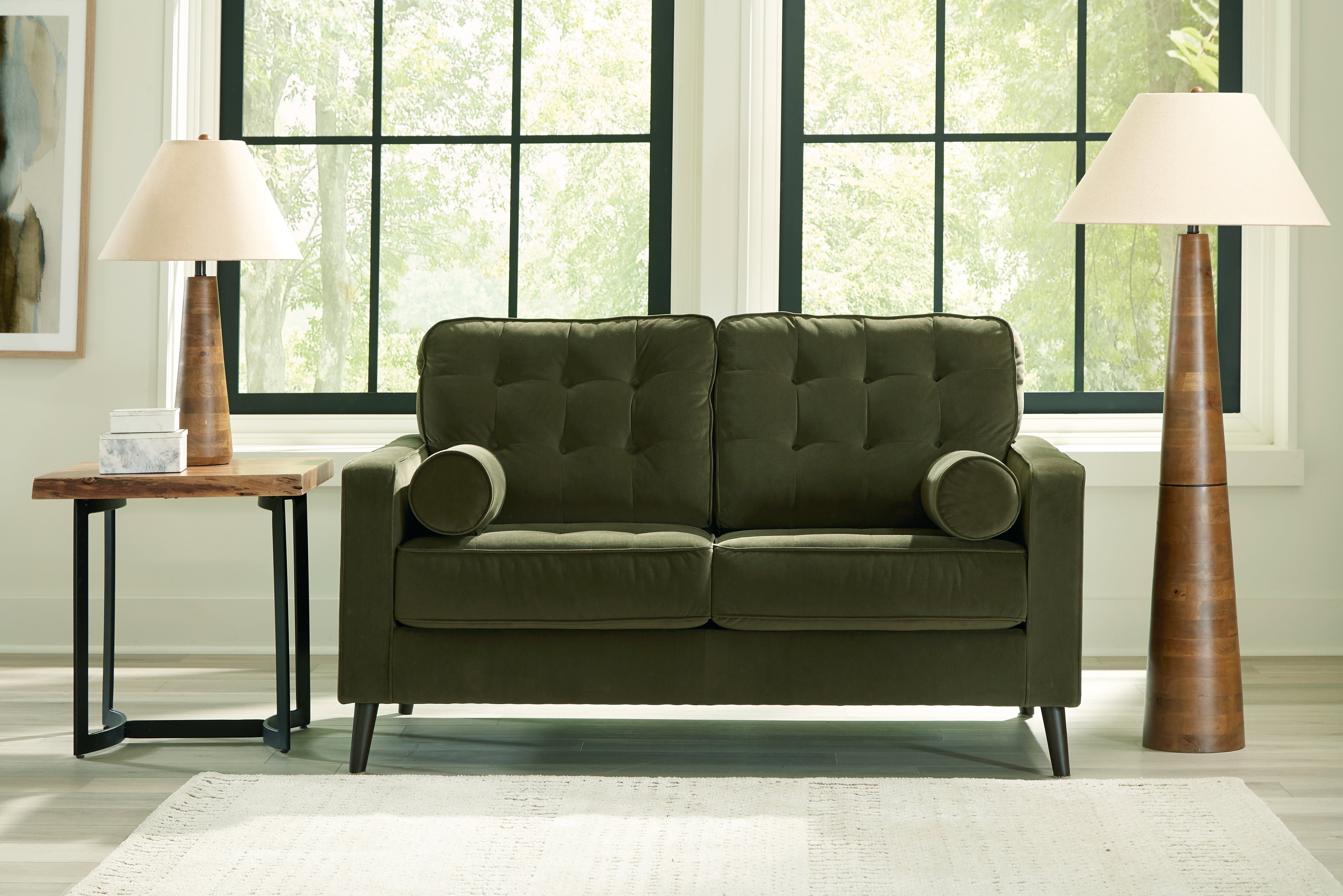 Fine Furniture & Decor - Ashley Furniture - Reveon Lakes Living Room - Chaise / Olive - 2640415