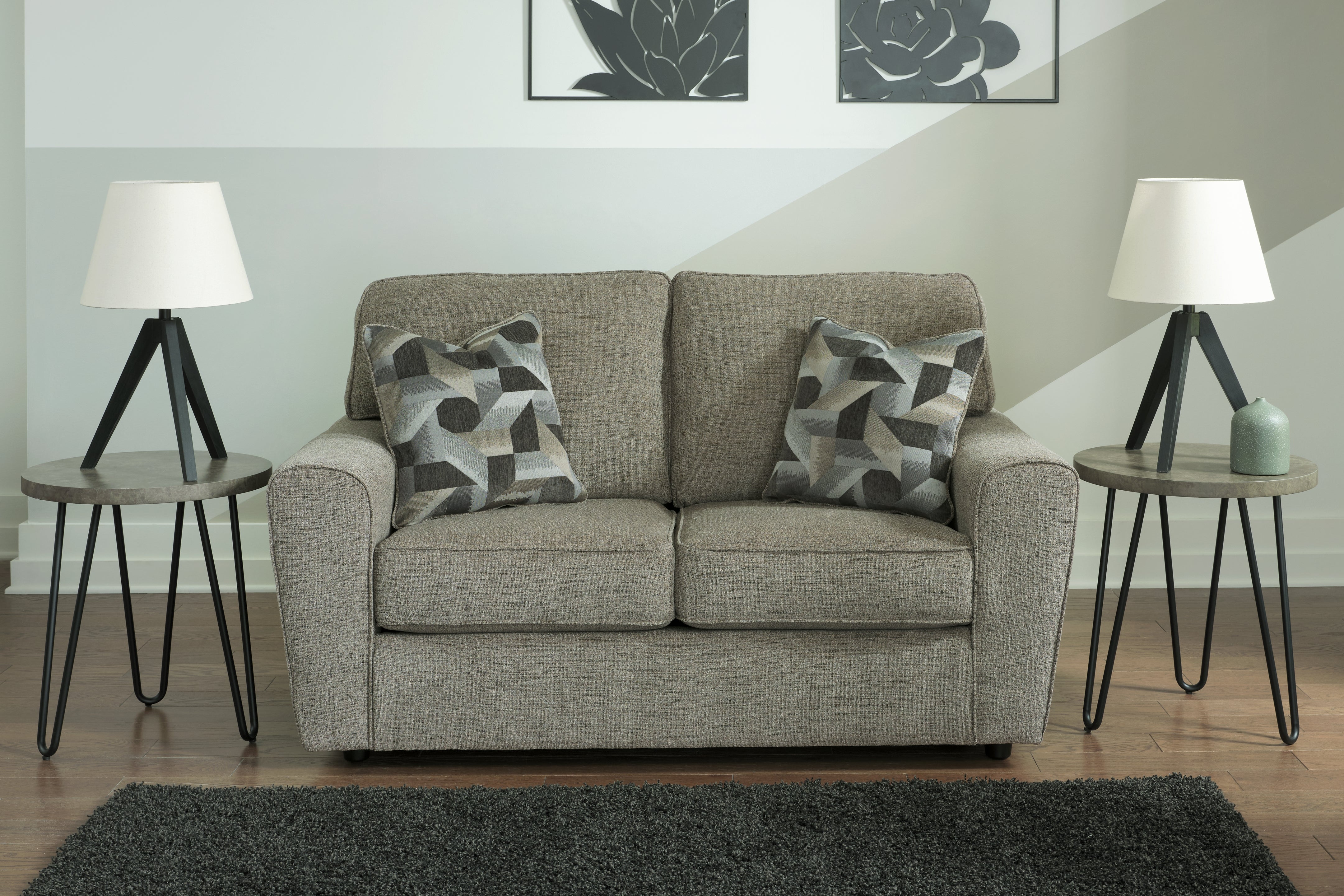 Fine Furniture & Decor - Ashley Furniture - Cascilla Living Room - Sofa / Pewter - 2680538