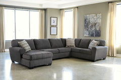 Fine Furniture & Decor - Ashley Furniture - Ambee Sectional - RAF 3-Piece Sectional with Chaise / Slate - 28620S1