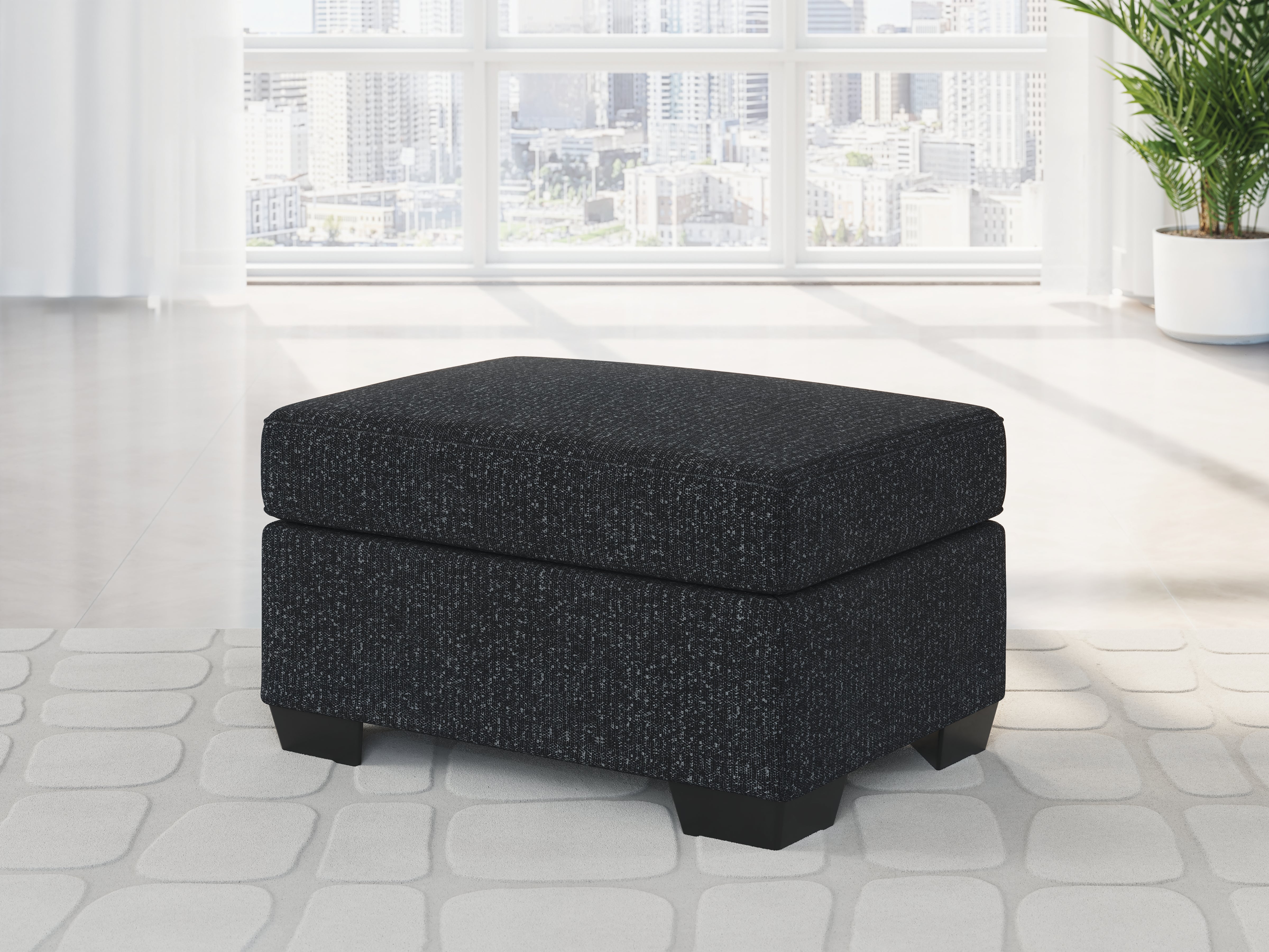 Fine Furniture & Decor - Ashley Furniture - Jasmine Peaks Living Room - Ottoman / Coal - 2890414