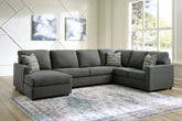 Fine Furniture & Decor - Ashley Furniture - Edenfield Sectional - RAF 3-Piece Sectional with Chaise / Linen - 29004S1