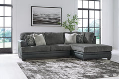 Fine Furniture & Decor - Ashley Furniture - Brixley Pier Sectional - LAF 2-Piece Sectional with Chaise / Graphite - 29906S2