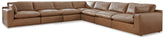Fine Furniture & Decor - Ashley Furniture - Emilia Sectional - RAF 2-Piece Sectional Loveseat / Caramel - 30901S1