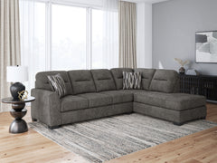 Fine Furniture & Decor - Ashley Furniture - Olten Sectional - RAF 2-Piece Sectional with Chaise / Graphite - 31305S1