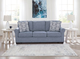 Fine Furniture & Decor - Ashley Furniture - Carissa Manor Living Room - Queen Sofa Sleeper / Denim - 3260439