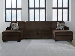 Fine Furniture & Decor - Ashley Furniture - Kimlee Sectional - RAF 2-Piece Super Chaise / Chocolate - PC35603S4