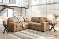Fine Furniture & Decor - Ashley Furniture - Bandon Sectional - LAF 3-Piece Sectional / Toffee - 38006S3