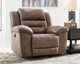 Fine Furniture & Decor - Ashley Furniture - Stoneland Living Room - Power Rocker Recliner / Fossil - 3990598