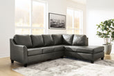 Fine Furniture & Decor - Ashley Furniture - Valderno Sectional - LAF 2-Piece Sectional with Chaise / Fog - 47804S1