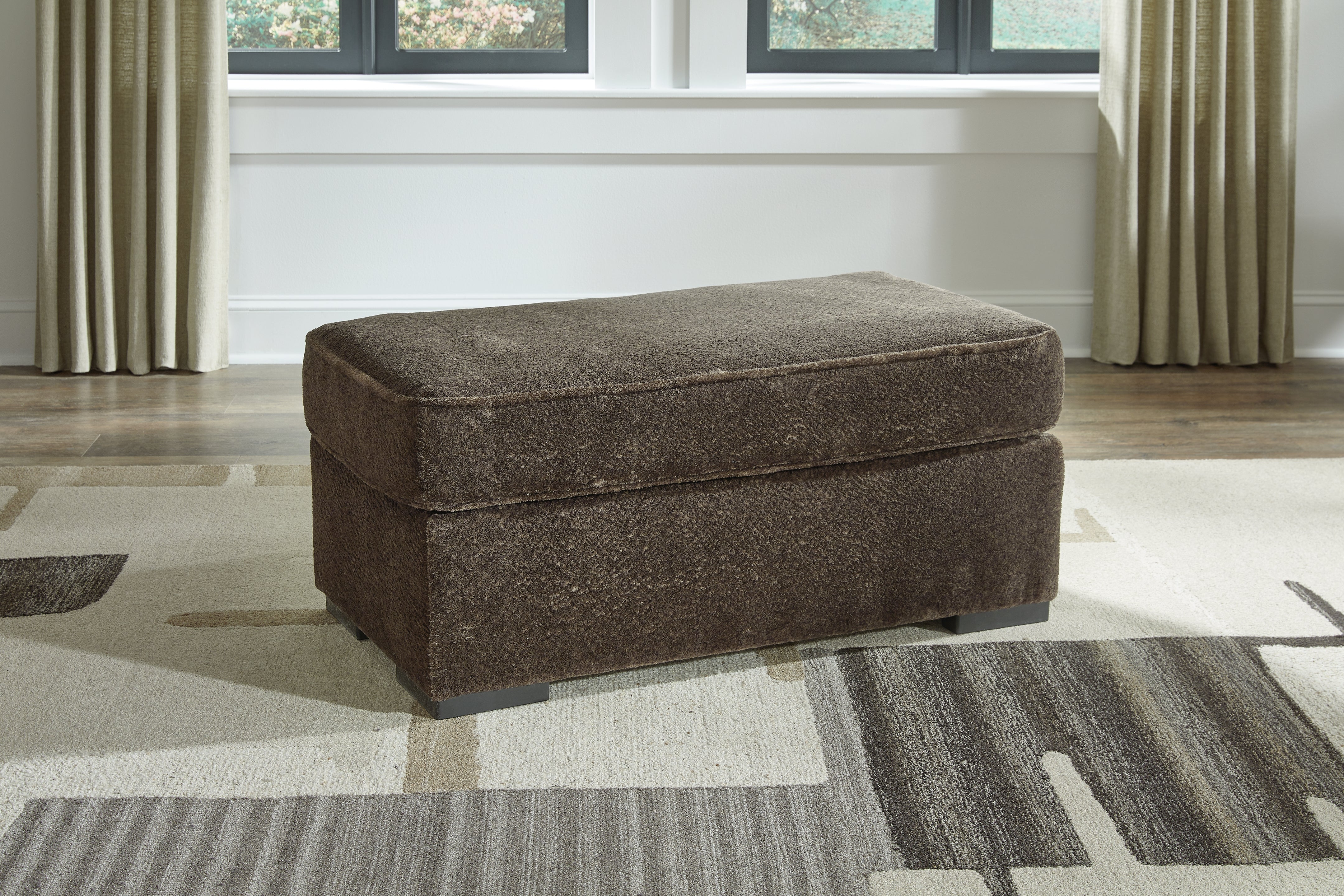 Fine Furniture & Decor - Ashley Furniture - Aylesworth Living Room - Ottoman / Chocolate - 5370214