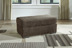 Fine Furniture & Decor - Ashley Furniture - Aylesworth Living Room - Ottoman / Chocolate - 5370214