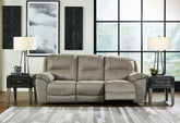 Fine Furniture & Decor - Ashley Furniture - Next-Gen Gaucho Living Room - DBL Rec Loveseat w/Console / Espresso - 5420494