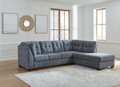 Fine Furniture & Decor - Ashley Furniture - Marleton Sectional - RAF 2-Piece Sectional with Chaise / Gray - 55305S1