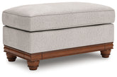 Fine Furniture & Decor - Ashley Furniture - Clearbrooke Living Room - Ottoman / Sandstone - PC5680314