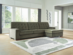 Fine Furniture & Decor - Ashley Furniture - Caspian-Town Sectional - LAF 2-Piece Sectional with Chaise / Olive - PC61702S2