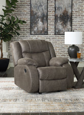 Fine Furniture & Decor - Ashley Furniture - First Base Living Room - Rocker Recliner / Gunmetal - 6880425