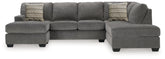 Fine Furniture & Decor - Ashley Furniture - Riverfield Sectional - 2-Piece Sectional with Chaise / Iron - 70097S1