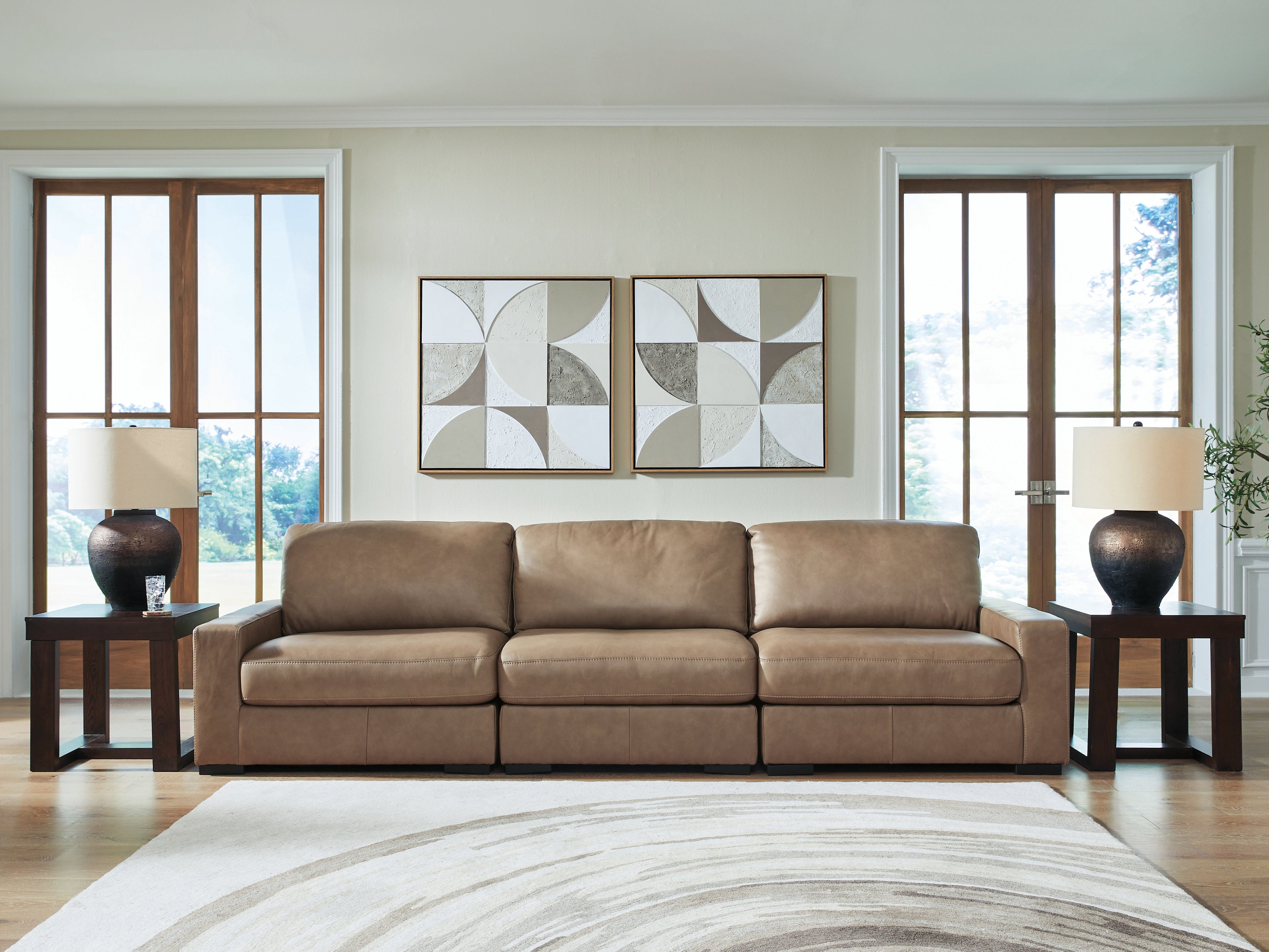 Fine Furniture & Decor - Ashley Furniture - Veronella Sectional - RAF 3-Piece Sectional Sofa / Sahara - 76106S2