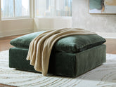 Fine Furniture & Decor - Ashley Furniture - Carriage View Living Room - Oversized Accent Ottoman / Jade - 7800108