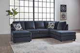 Fine Furniture & Decor - Ashley Furniture - Albar Place Sectional - RAF 2-Piece Sectional / Cobalt - 95302S2