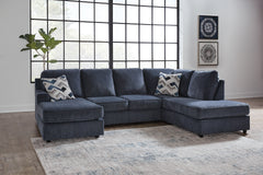 Fine Furniture & Decor - Ashley Furniture - Albar Place Sectional - RAF 2-Piece Sectional / Cobalt - 95302S2