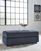 Fine Furniture & Decor - Ashley Furniture - Albar Place Living Room - Oversized Accent Ottoman / Cobalt - 9530208