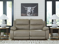 Fine Furniture & Decor - Ashley Furniture - Narwhal Place Sectional - 2-Piece Reclining Loveseat / Pebble - PC99201S21