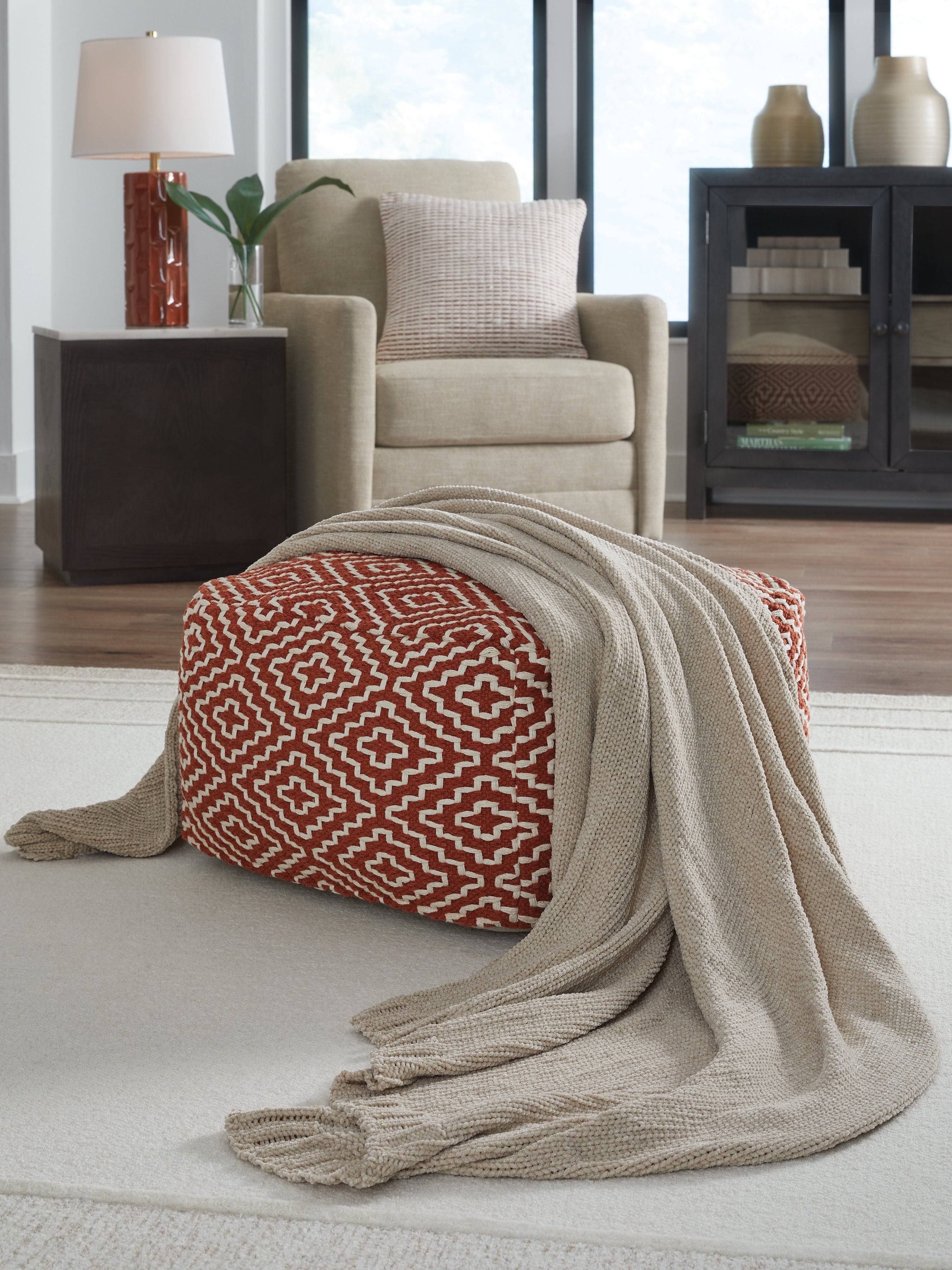 Fine Furniture & Decor - Ashley Furniture - Anawood Throw - Throw / Oatmeal - A1001096T