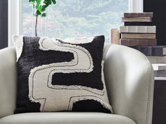 Fine Furniture & Decor - Ashley Furniture - Veerbank Pillows - Pillow (4/CS) / Black/Beige - A1001114