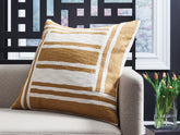 Fine Furniture & Decor - Ashley Furniture - Darrman Pillows - Pillow (4/CS) / Ochre/Ivory - A1001116
