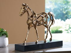 Fine Furniture & Decor - Ashley Furniture - Grainville Sculpture - Sculpture / Antique Gold Finish - A2000774