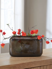 Fine Furniture & Decor - Ashley Furniture - Sumner Vase - Vase / Gray/Gold Finish - A2000810