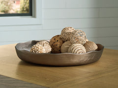 Fine Furniture & Decor - Ashley Furniture - Wallmen Tray - Tray / Champagne Gold Finish - A2000817