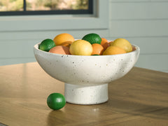 Fine Furniture & Decor - Ashley Furniture - Dallinworth Bowl - Bowl / White/Black - A2000833