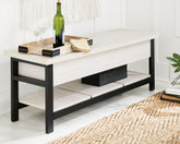 Fine Furniture & Decor - Ashley Furniture - Rhyson Storage Bench - Storage Bench / White / 48"W x 16"D x 18"H - A3000312