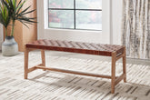 Fine Furniture & Decor - Ashley Furniture - Lemmund Accent Bench - Accent Bench / Natural/Brown / 48"W x 16"D x 18"H - A3000682