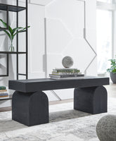 Fine Furniture & Decor - Ashley Furniture - Holgrove Accent Bench - Accent Bench / Black / 50"W x 16"D x 18"H - A3000683