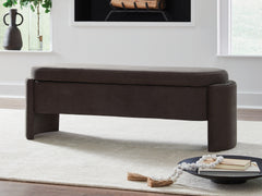 Fine Furniture & Decor - Ashley Furniture - Vavuniya Storage Bench - Storage Bench / Brown / 56"W x 19"D x 19"H - A3000750