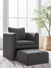 Fine Furniture & Decor - Ashley Furniture - Vreni Accent Chair - Accent Chair / Charcoal/Black - A3000754
